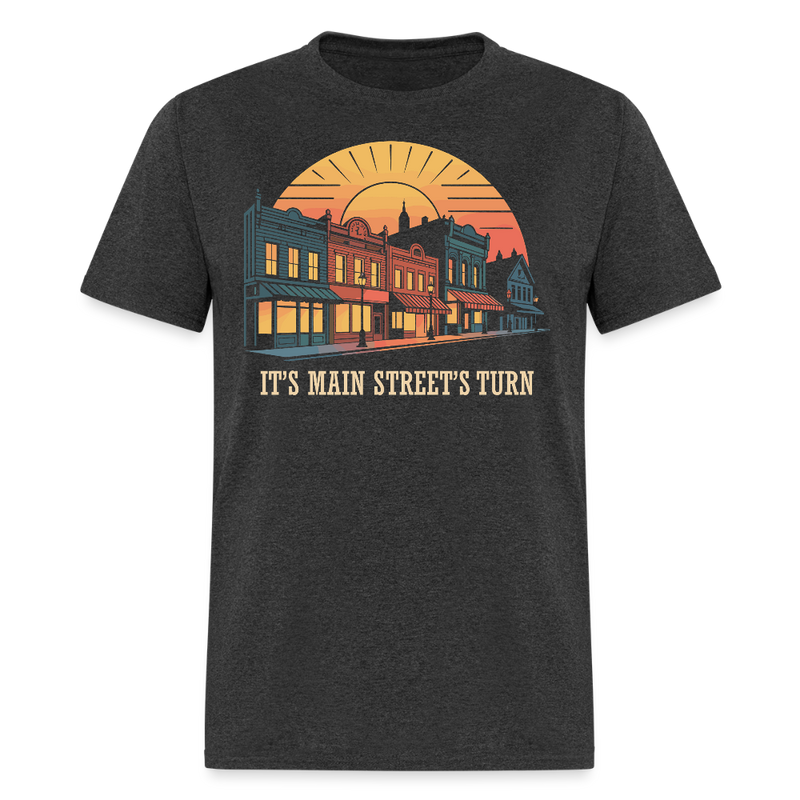 It's Main Street's Turn T Shirt - heather black