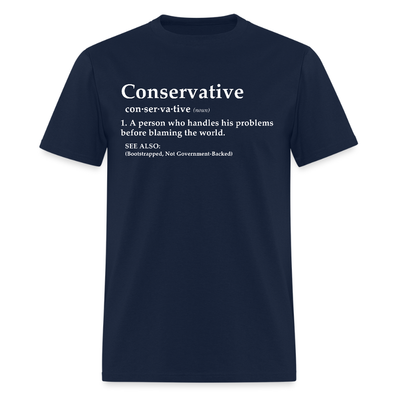 Conservative A Person Who Handles His Problems T Shirt - navy