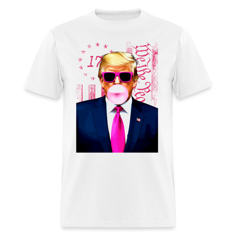 Trump Bubble Gum We The People T Shirt - white