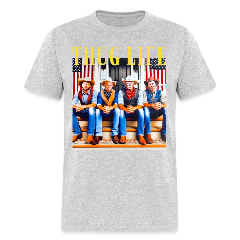 Thug Life Cowboy T-Shirt - heather gray