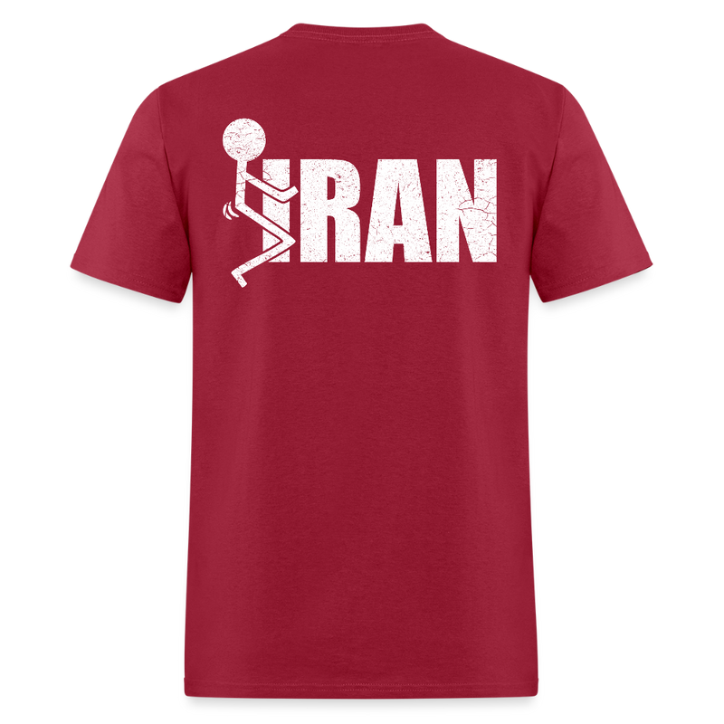 F Iran T Shirt - dark red