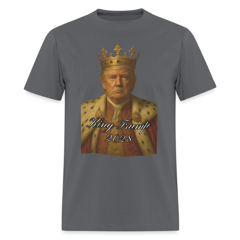 King Trump 2028 T Shirt - charcoal