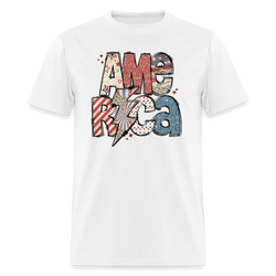 Retro America T Shirt - white