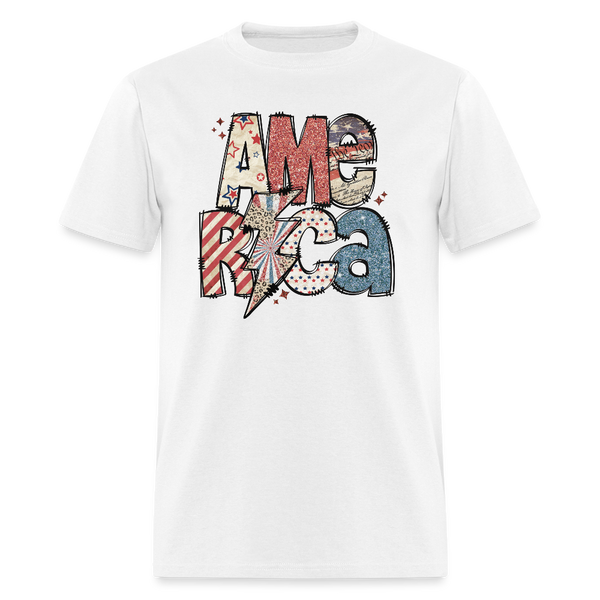 Retro America T Shirt - white