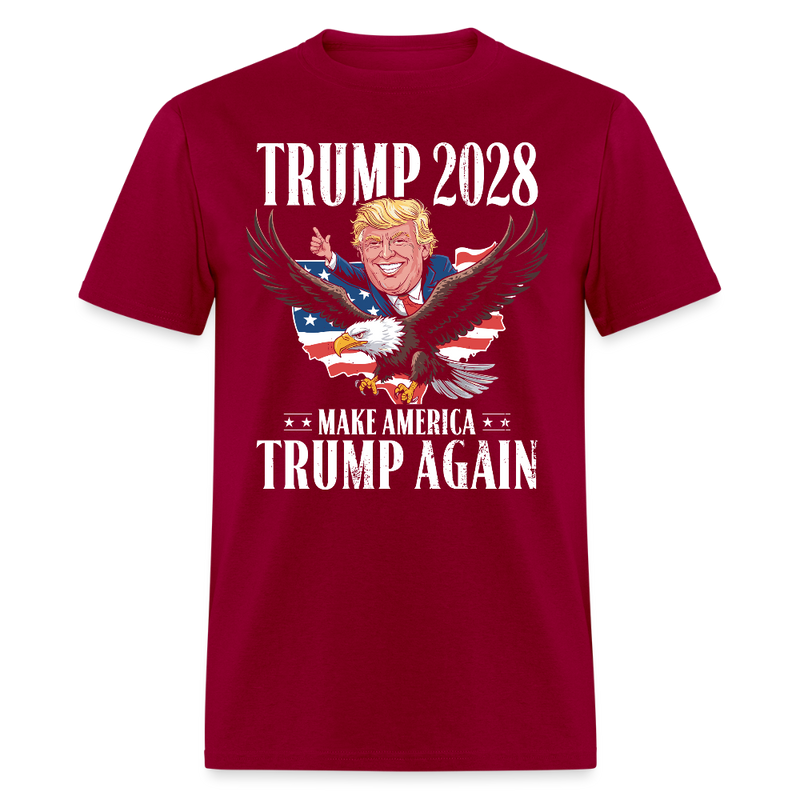 Trump 2028 Make America Trump Again T Shirt - dark red