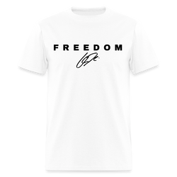 Freedom When People Stop Talking Charlie Kirk T Shirt - white