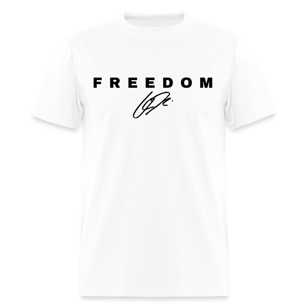 Freedom When People Stop Talking Charlie Kirk T Shirt - white