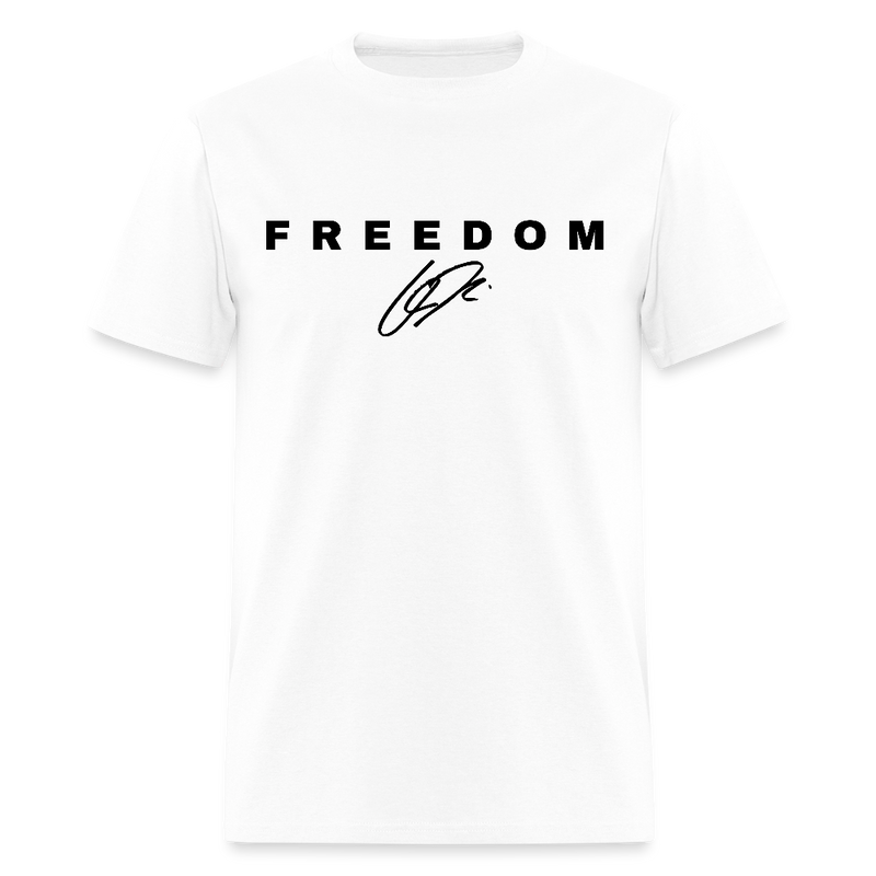 Freedom When People Stop Talking Charlie Kirk T Shirt - white