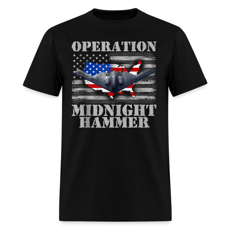 Operation Midnight Hammer Front Print T Shirt - black
