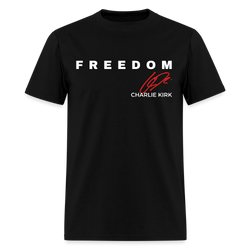 Freedom Charlie Kirk We The People T Shirt - black
