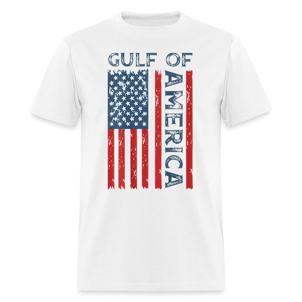 Gulf of America Flag T Shirt - white