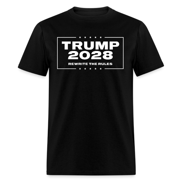 Trump 2028 Rewrite The Rules T Shirt - black