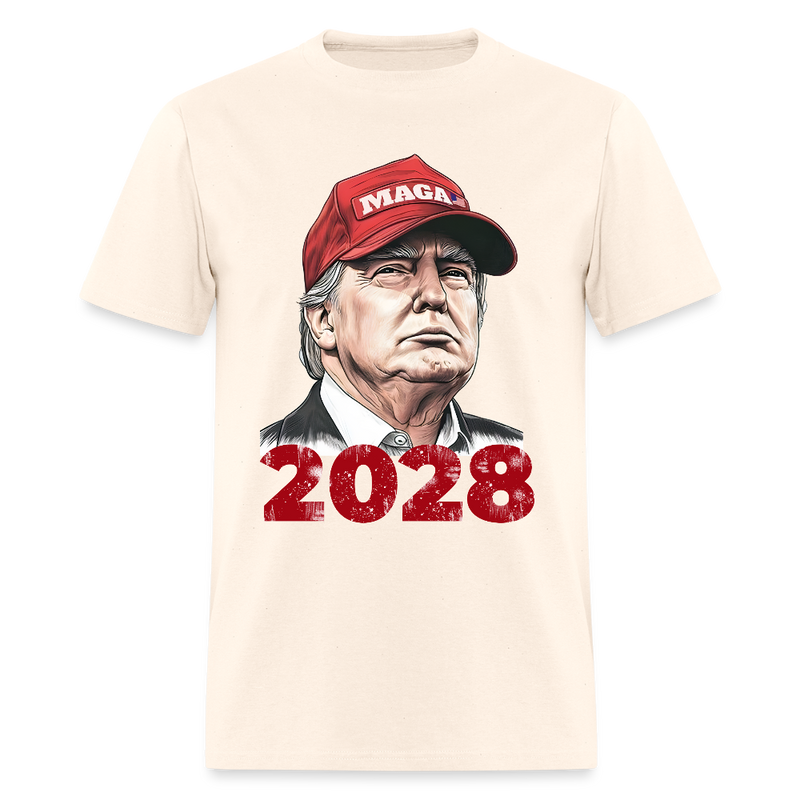 MAGA President Trump 2028 T Shirt - natural