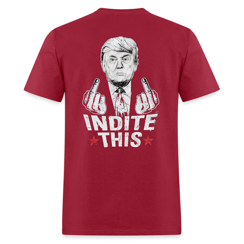 Trump Indite This T Shirt - dark red