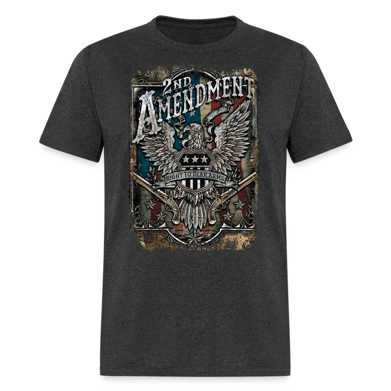 2nd Amendment Right To Bear Arms T Shirt - heather black