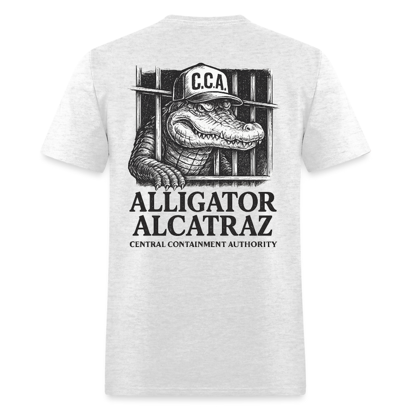 Alligator Alcatraz C.C.A T Shirt - light heather gray