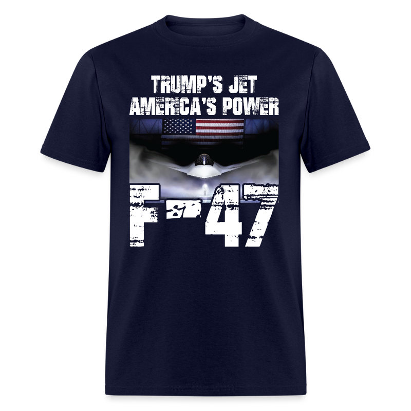 Trump’s Jet America’s Power F-47 T Shirt - navy