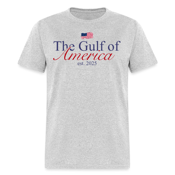 Gulf of America Patriotic T Shirt - heather gray