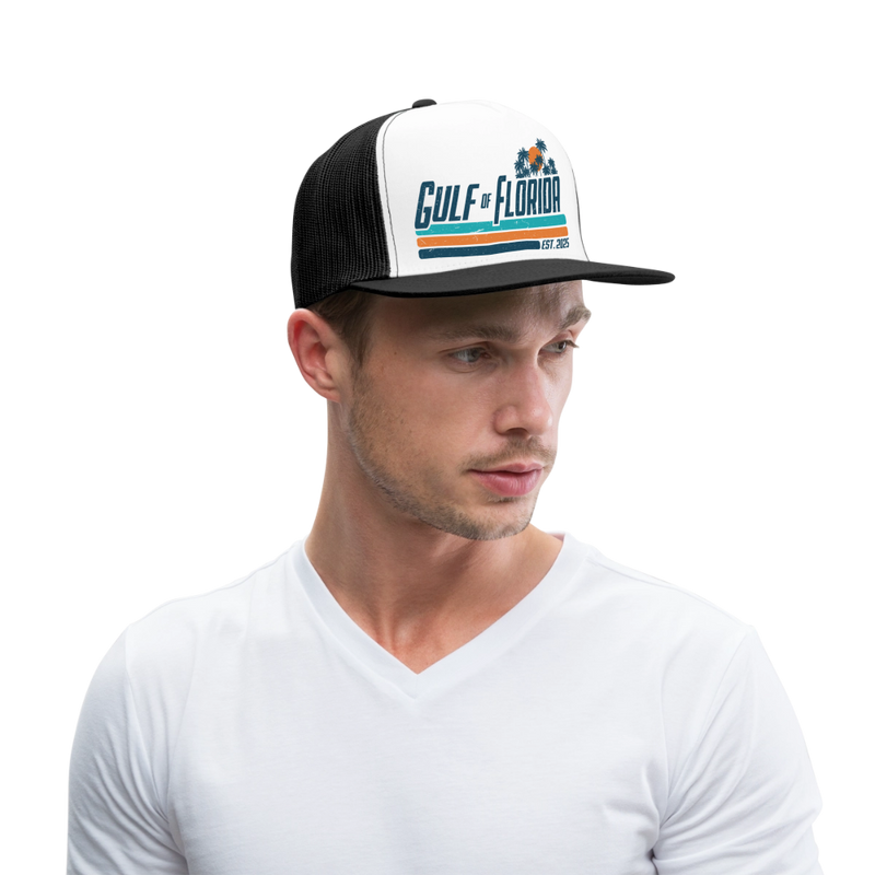 Gulf Of America Est. 2025 Trucker Hat - 3 - white/black