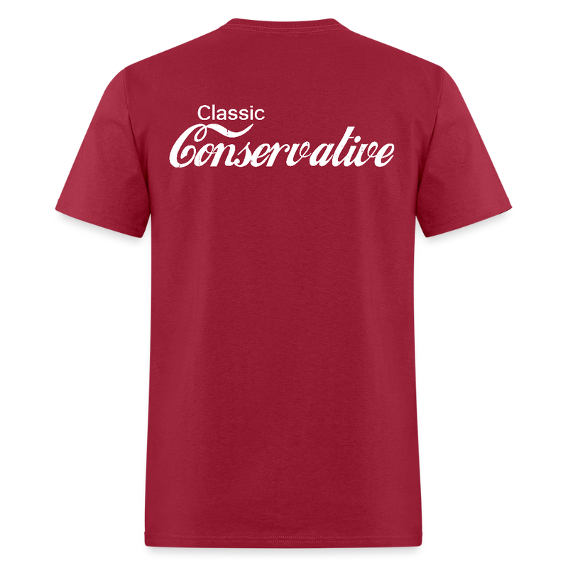 Classic Conservative T Shirt - dark red