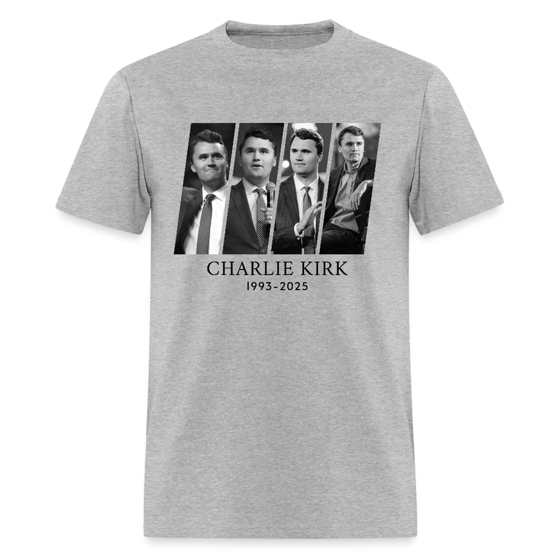 When People Stop Talking Charlie Kirk T Shirt - heather gray