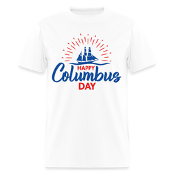 Happy Colombus Day T Shirt - 2 - white