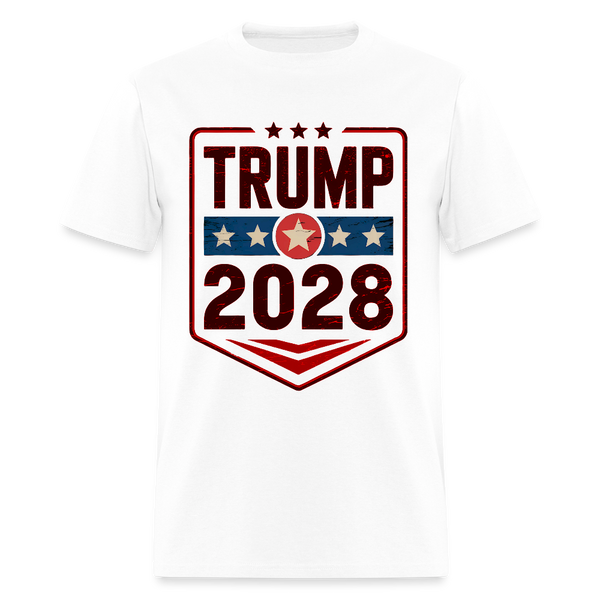 Trump 2028 Patriotic T Shirt - 3 - white