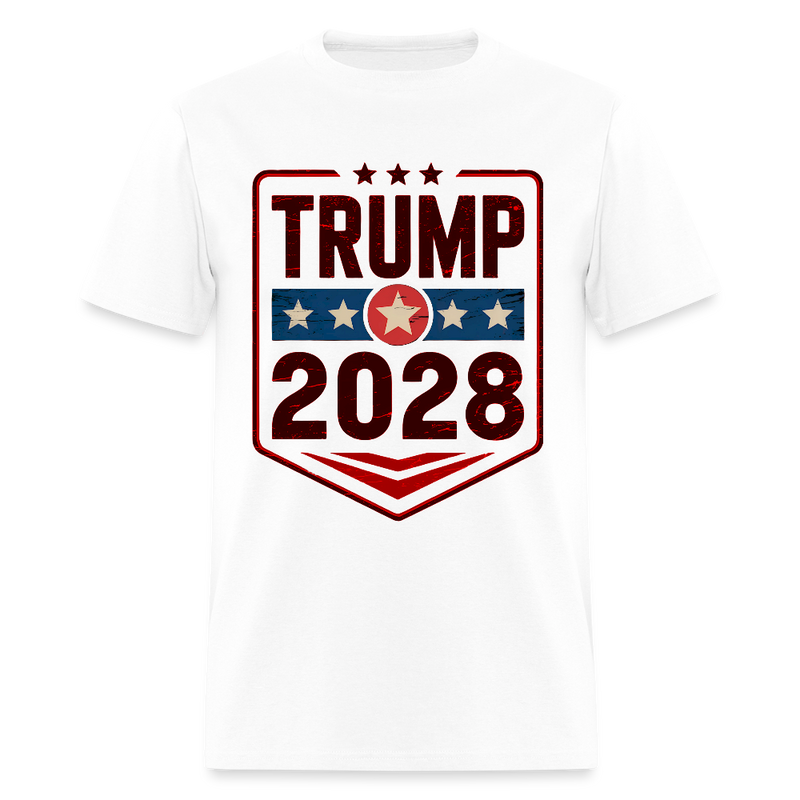 Trump 2028 Patriotic T Shirt - 3 - white