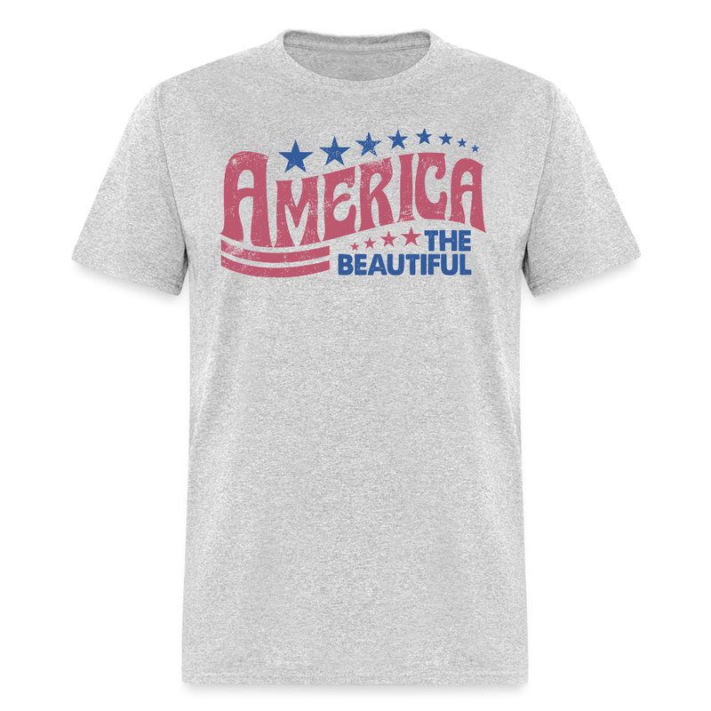 America The Beautiful T Shirt - heather gray