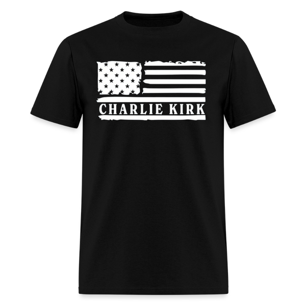 Charlie Kirk USA T Shirt - black