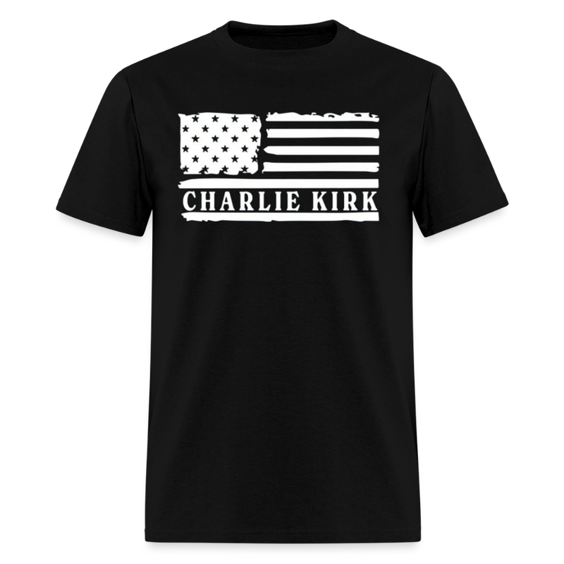 Charlie Kirk USA T Shirt - black