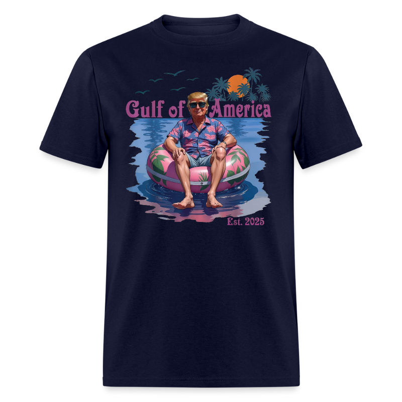 Gulf of America Est. 2025 Trump T Shirt - navy