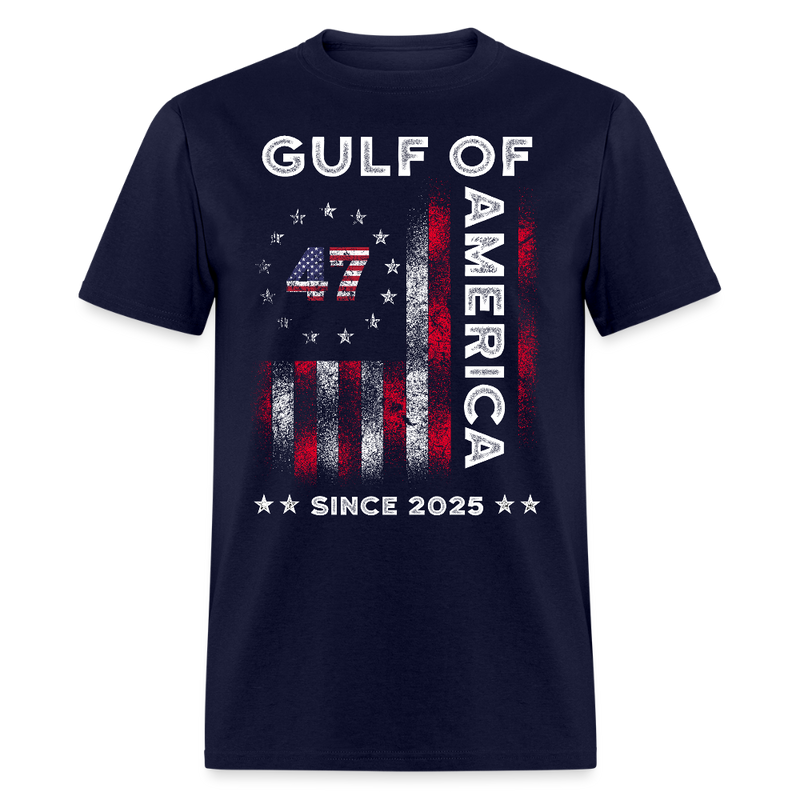Gulf Of America Trump 47 T Shirt - navy