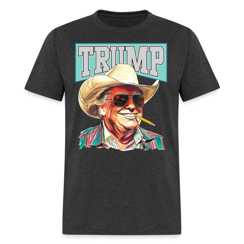 Trump Cowboy T-Shirt - heather black