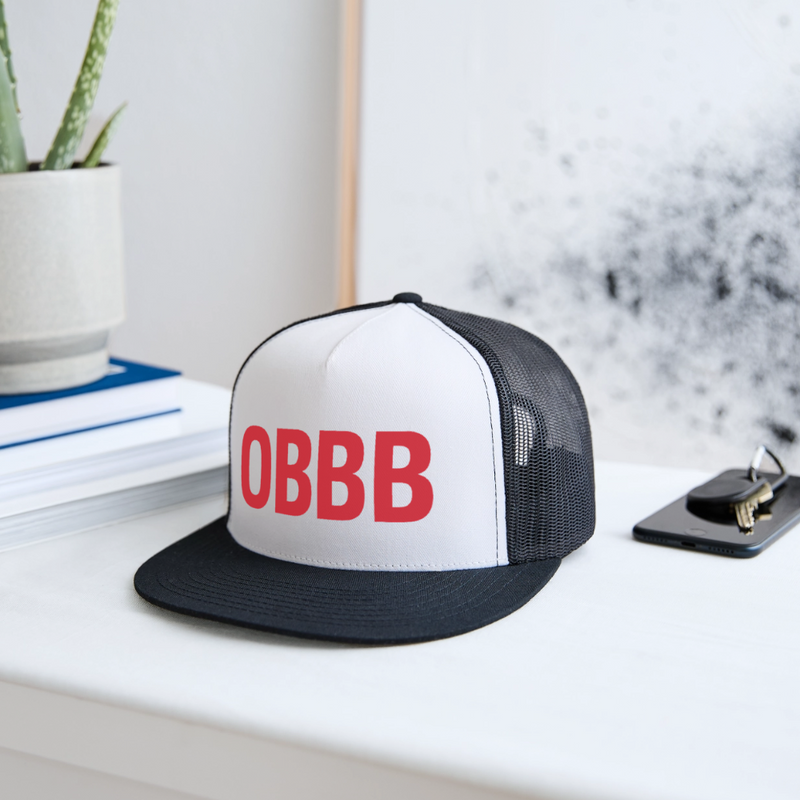 OBBB One Big Beautiful Bill Trucker Hat - white/black