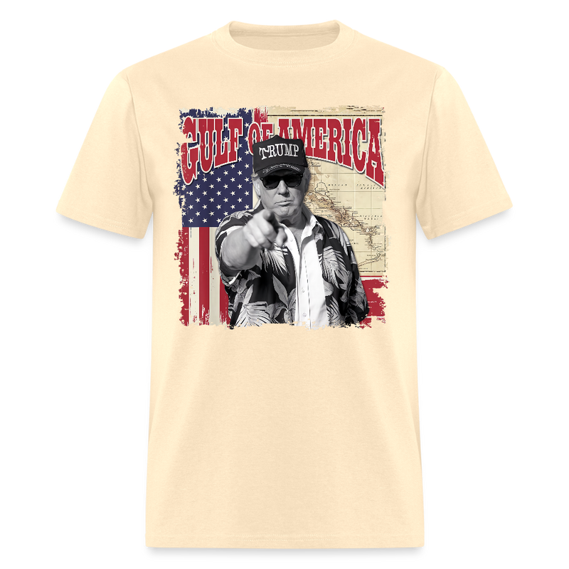 Vintage Gulf of America Map T Shirt - natural