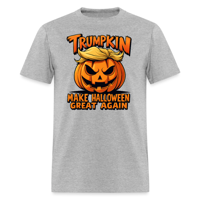 Trumpkin Halloween T Shirt - 3 - heather gray