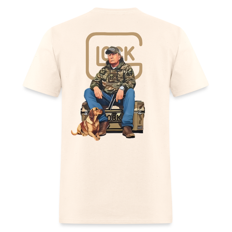 Trump Duck Hunting Glock Gun T Shirt - natural