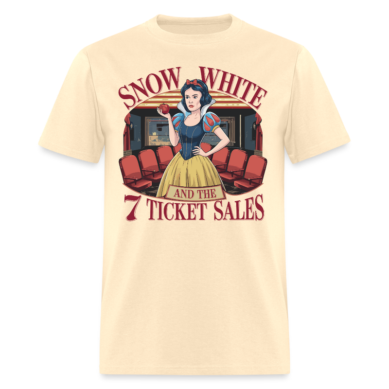 Snow White and the 7 Ticket Sales T Shirt - natural