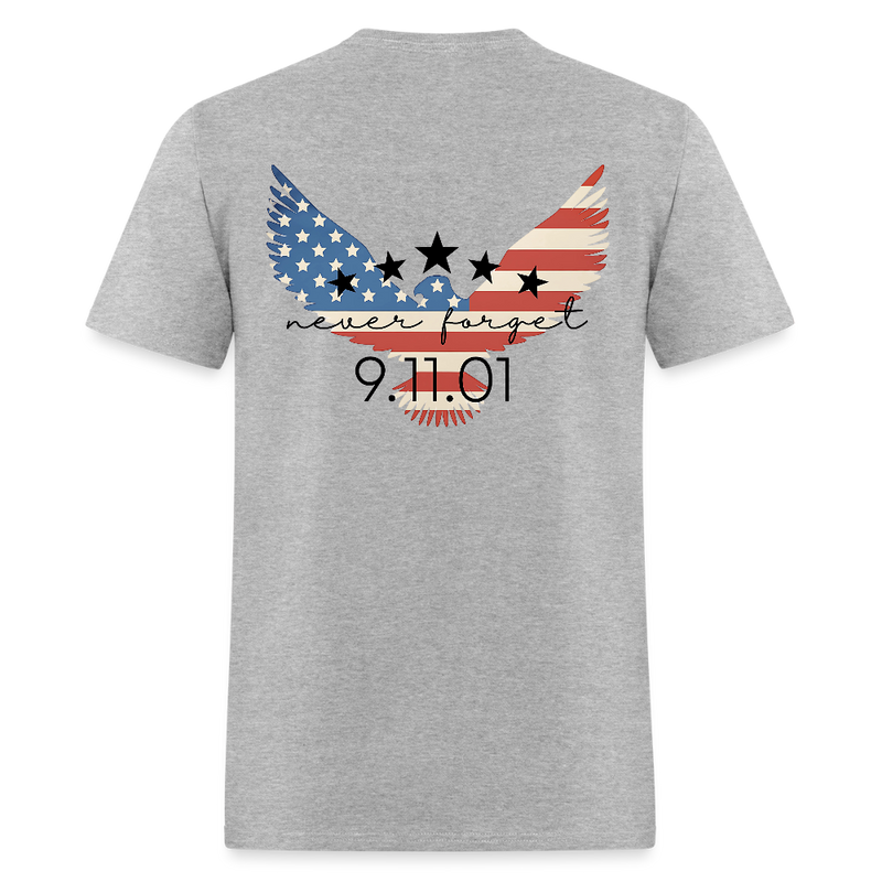 American Eagle Never Forget September 11 T Shirt - heather gray