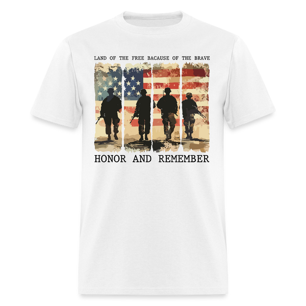 Honor And Remember T Shirt - white