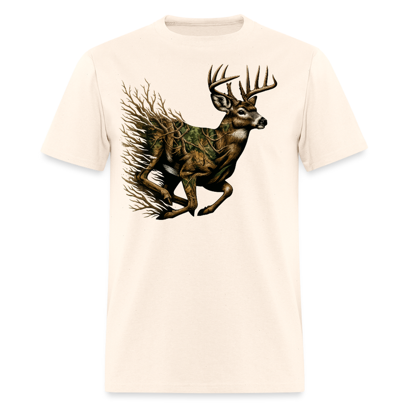 Camo Deer Hunting T Shirt - natural