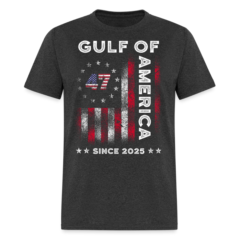 Gulf Of America Trump 47 T Shirt - heather black