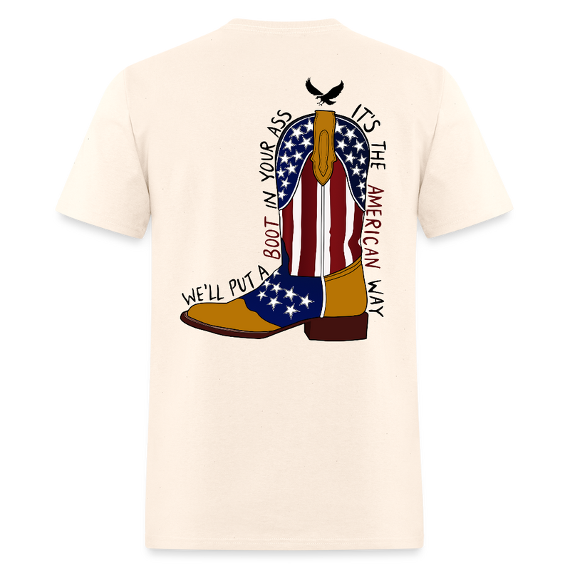 Brought To You Courtesy Of The Red, White & Blue T Shirt - natural