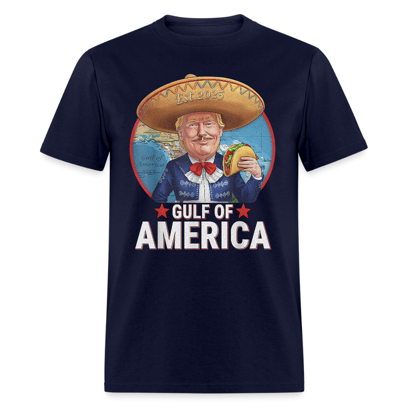 Gulf of America Funny Taco T Shirt - 3 - navy