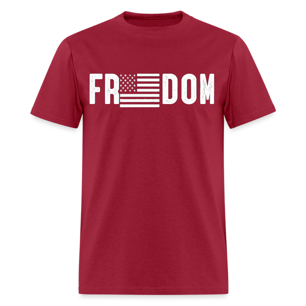 Freedom Charlie Kirk T Shirt - 5 - dark red