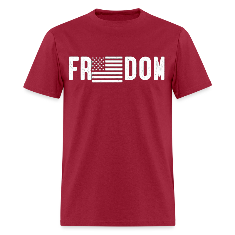 Freedom Charlie Kirk T Shirt - 5 - dark red