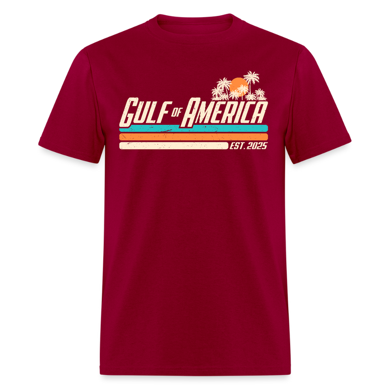 Gulf Of America Est. 2025 T Shirt - 4 - dark red
