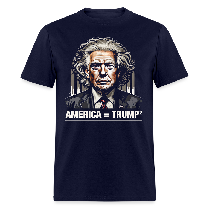 Trump Einstein T Shirt - navy