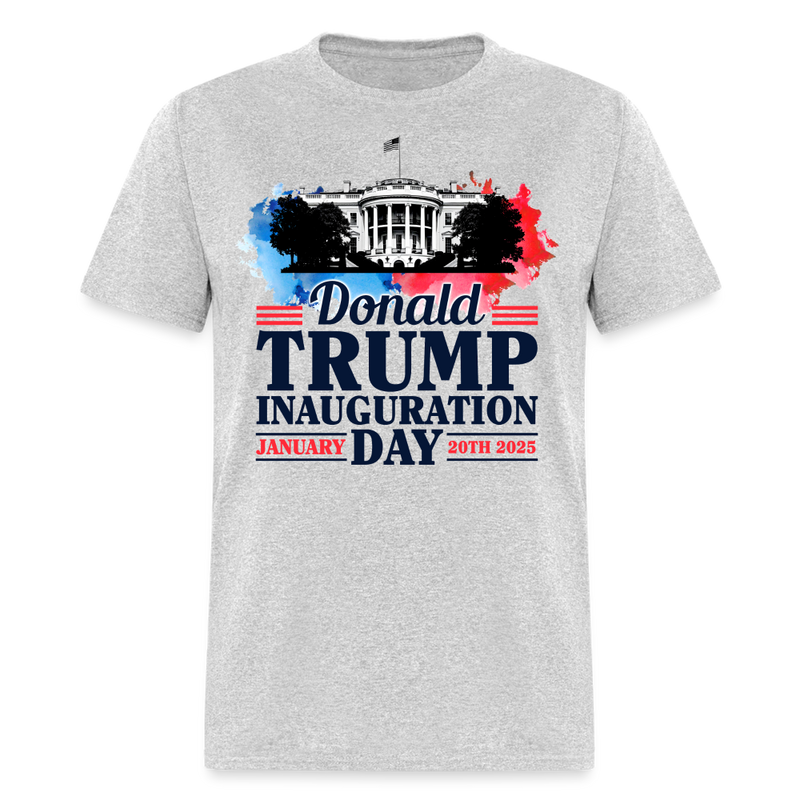 White House President Donald Trump Inauguration 2025 T Shirt - heather gray